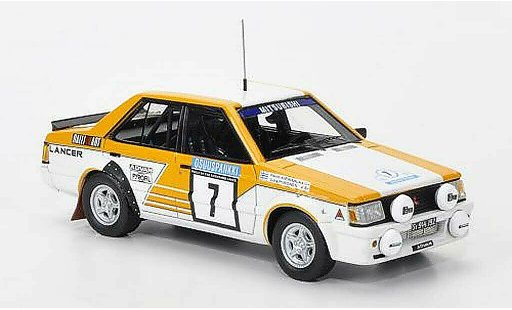 Mitsubishi Lancer 2000 Turbo 1/43 Neo No.7 Team Ralliart 1000 Lakes Rally 1982 miniature