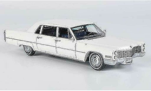 Cadillac Fleetwood Series 75 1/43 Neo 1966 blanche miniature