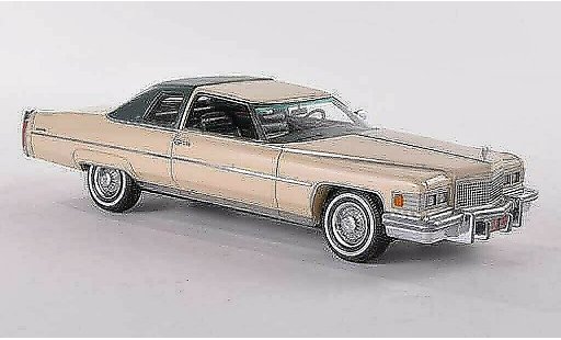 Cadillac Deville Sedan 1/43 Neo 1976 beige/matgriseverte miniature