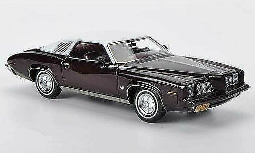 Pontiac Grand Am Base 1/43 Neo 2-portes Coupe rouge/matblanche 1973 miniature