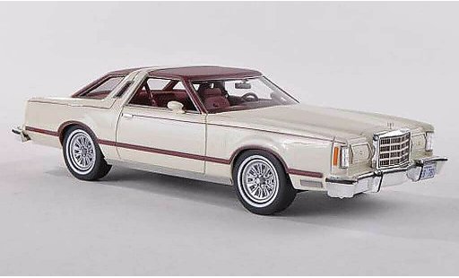 Ford Thunderbird 1977-1979 1/43 Neo blanche/noire-rouge miniature