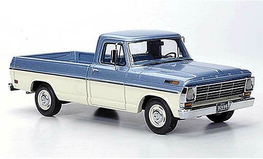 Ford F-100 Pickup 1/43 Neo F 100 Pick Up grise bleu/blanche 1968 miniature