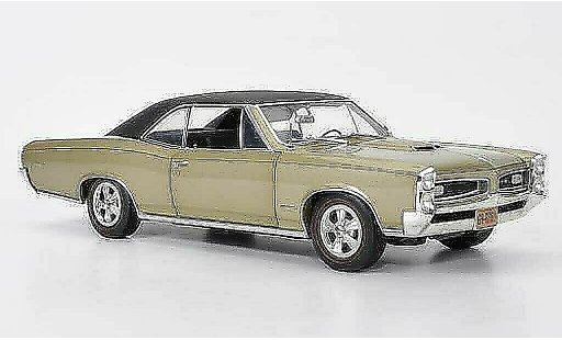 Pontiac GTO Hardtop 1/18 Highway 61 beige/mat noire 1966 miniature