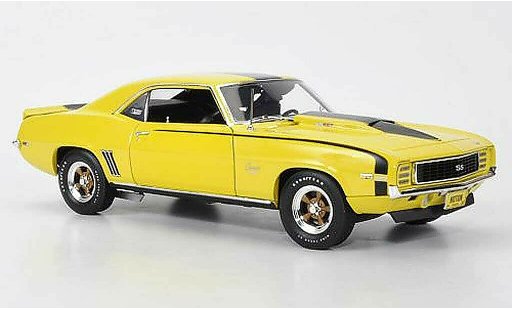 Chevrolet Camaro SS 1/18 Highway 61 1969 427 Baldwin Motion jaune/noire miniature