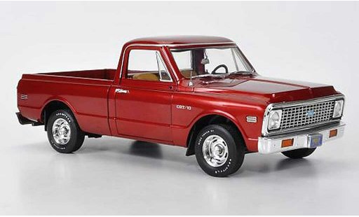 Chevrolet C-10 Pickup 1/18 Highway 61 Fleetside Pick Up rouge 1969 miniature