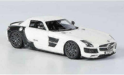 Mercedes 700 Biturbo 1/43 Schuco Brabus blanche/noire miniature