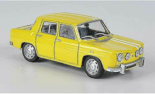 Renault 8 S 1/43 Solido jaune/blanche 1969 miniature