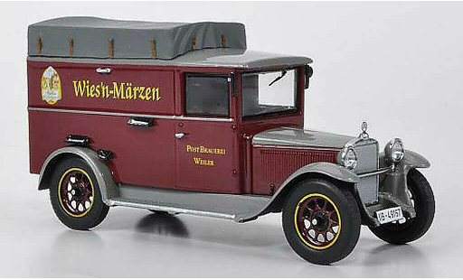 Mercedes L1000 Base 1/43 Premium ClassiXXs Express avec toitplane Postbrauerei Weiler miniature