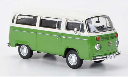 Volkswagen T2 B 1/43 Premium ClassiXXs Bus L verte/blanche miniature