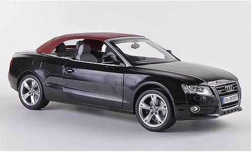 Audi A5 cabriolet 1/18 Norev noire 2009 miniature