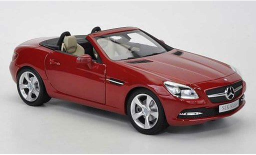 Mercedes Classe SLK Base 1/18 Minichamps rouge 2011 miniature
