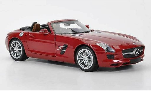 Mercedes SLS Roadster 1/18 Minichamps AMG rouge 2011 miniature