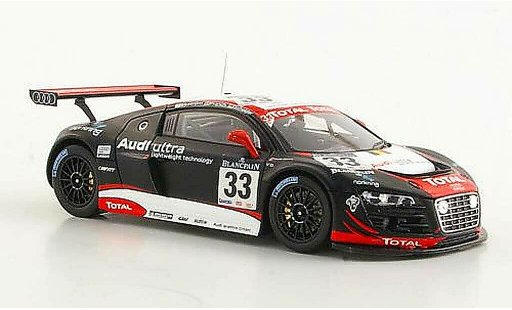Audi R8 lms 1/43 Spark No.33 Belgian Club Ekstrom / Franchi / Scheider 24h Spa 2011 miniature
