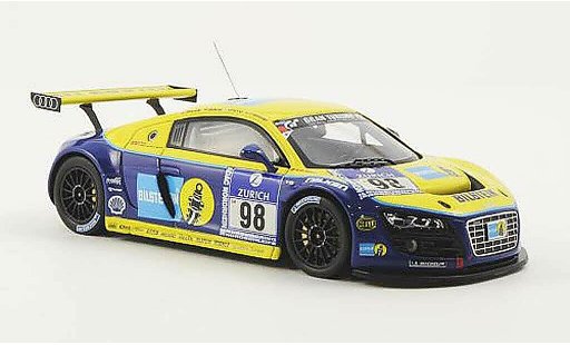 Audi R8 lms 1/43 Minichamps No.98 Bilstein Phonix Racing pi&Atilde;&uml;ce/Biela/Pirro/Fassler 24h Nurburgring 2009 miniature