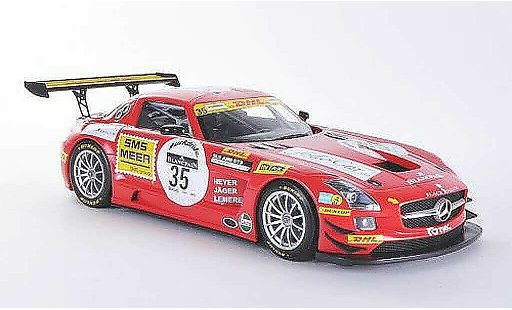 Mercedes SLS GT3 1/18 Minichamps AMG No.35 Team noire Falcon K.Heyer / T.Jager / S.Lemeret 24h Spa 2011 miniature