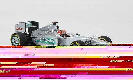 Mercedes F1 2012 1/43 Minichamps AMG Petronas Team No.7 M.Schumacher Prasentationsfahrzeug miniature
