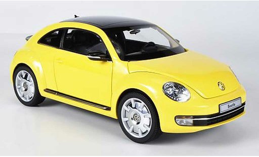 Volkswagen Beetle Base 1/18 Kyosho Coupe jaune miniature