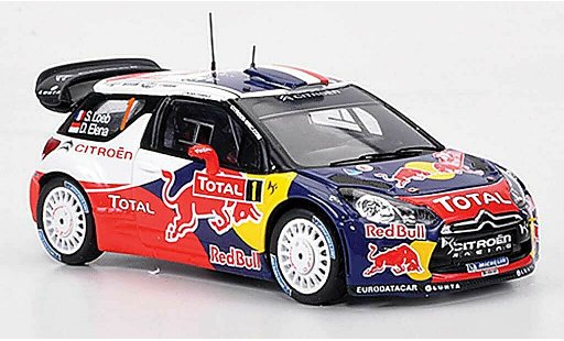 DS Automobiles DS3 WRC 2012 1/43 Spark No.1 Red Bull S.Loeb/D.Elena Monte Carlo miniature