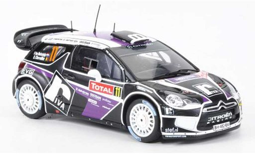 DS Automobiles DS3 WRC 2012 1/43 Spark No.11 P.Van Merksteijn/E.Chevaillier Rally Monte Carlo miniature
