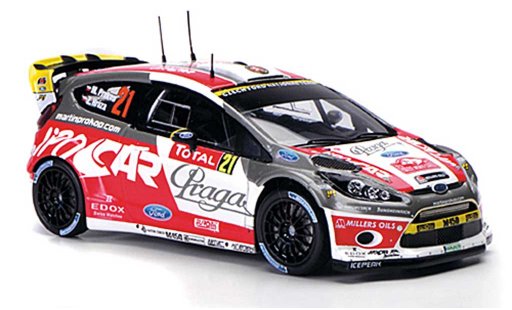Ford Fiesta WRC 1/43 Spark No.21 Praga/Jipo Cars Rally Monte Carlo 2012 miniature