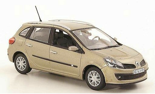 Renault Clio III 1/43 Norev Grandtour beige 2008 miniature