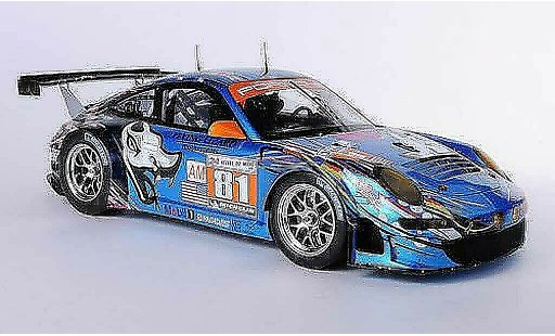 Porsche 911 GT3 RSR 1/18 Spark 2011 No.81 Flying Lizard Motorsport S.Neiman / D.Law / S.Pumpelly 24h Le Mans miniature