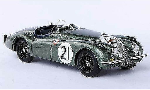 Jaguar XK 120 1/43 Spark No.21 R.Lawrie / I.Waller 24h Le Mans 1951 miniature
