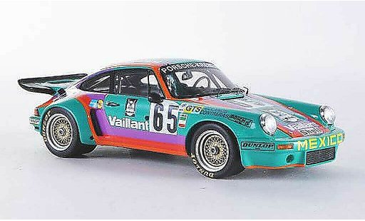 Porsche 911 RSR 1/43 Spark Carrera No.65 Vaillant 24th Le Mans 1975 C.Bolanos/A.Contreras/BILLY miniature
