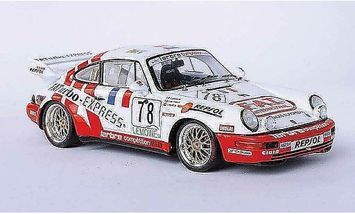 Porsche 911 Carrera 1/43 Spark 964 R No.78 F.A.T. J.Leconte / P.de Thoisy / J.Pareja 24h Le Mans 1 miniature