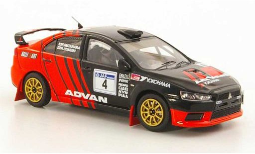 Mitsubishi Lancer Evolution X 1/43 IXO No.4 Advan - RalliArt F.Nutahara / H.Odagiri JRC Tour de Kyusyu in Karatsu 2008 miniature
