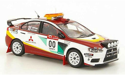 Mitsubishi Lancer Evolution X 1/43 IXO No.00 H.Miyoshi / S.Hayashi Safety Car Rally Japan 2008 miniature