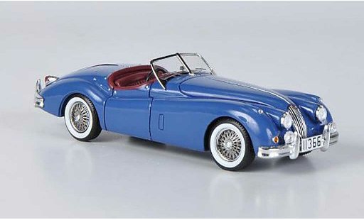 Jaguar XK 140 1/43 Spark Roadster bleu 1957 miniature