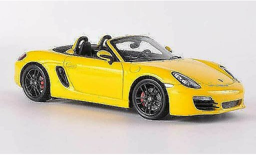 Porsche 718 S 1/43 Spark (981) jaune 2012 miniature