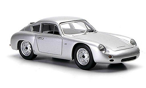 Porsche 356 1960 1/43 Spark B 1600 GTL Coupe Abarth grise miniature