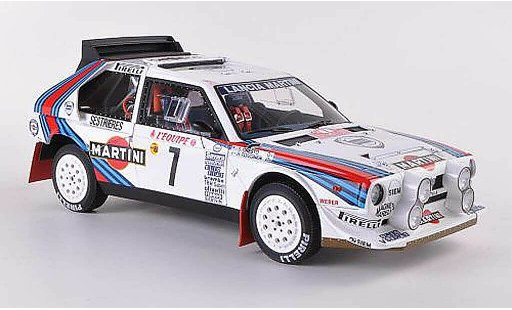 Lancia Delta S4 1/18 Autoart No.7 Martini Rally Monte Carlo 1986 miniature
