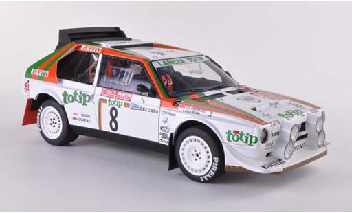 Lancia Delta S4 1/18 Autoart No.8 Rally Sanremo 1986 Cerrato/Cerri miniature