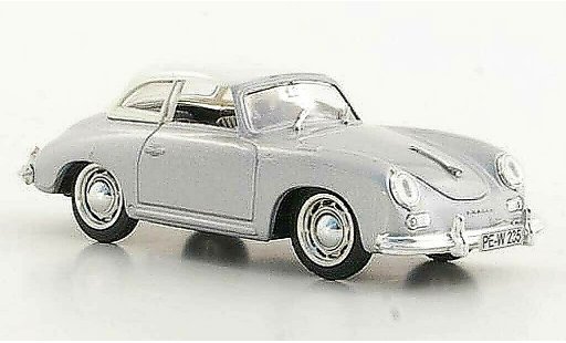 Porsche 356 1952 1/43 Brumm Hardtop blanche/grise miniature