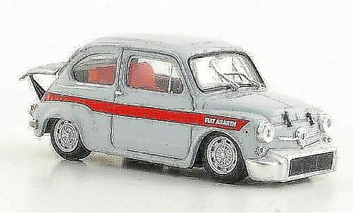 Fiat 850 Abarth TC 1/43 Brumm Corsa grise/rouge 1966 miniature