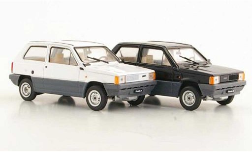 Fiat Panda Coffret 1/43 Brumm 2er-Set: 30 blanche et 45 noire 1980 miniature