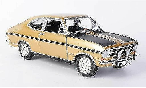 Opel Kadett B B 1/18 Revell Rallye 1900 gold/matnoire miniature