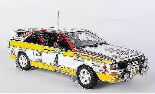 Audi Quattro a2 1/18 Sun Star No.4 HB W.Rohrl / C.Geistdorfer Rally Portugal 1984 miniature
