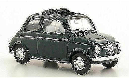 Fiat 500 D 1/43 Brumm verte geoffnetes toit pliant 1960 miniature
