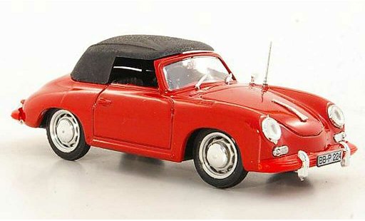 Porsche 356 1963 1/43 Brumm C Cabriolet rouge miniature