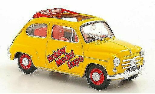 Fiat 600 D 1/43 Brumm Hobby Model Expo 2004 geoffnetes toit pliant miniature