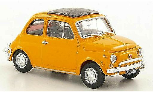 Fiat 500 L 1/43 Brumm jaune 1968 miniature