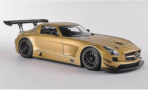 Mercedes SLS GT3 1/18 Minichamps AMG matgold Plain Body Version 2011 miniature