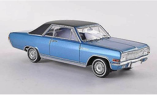 Opel Diplomat A Coupe 1/43 Minichamps A V8 bleue/noire Sondermodell MCW 1965 miniature