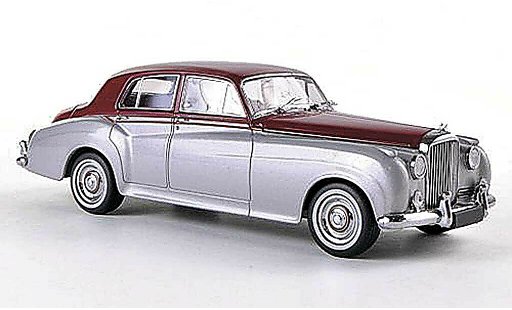 Bentley Continental berline 1/43 Minichamps S2 Standard Saloon grise/rouge RHD Sondermodell MCW 1960 miniature