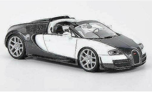 Bugatti Veyron Vitesse 1/43 Look Smart 16.4 carbon/blanche Autosalon Genf 2012 miniature