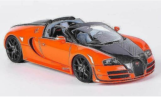 Bugatti Veyron Vitesse 1/43 Look Smart Grand Sport 16.4 orange/carbon Autosalon Genf 2012 miniature
